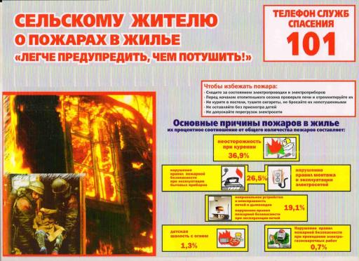 Памятка для населения