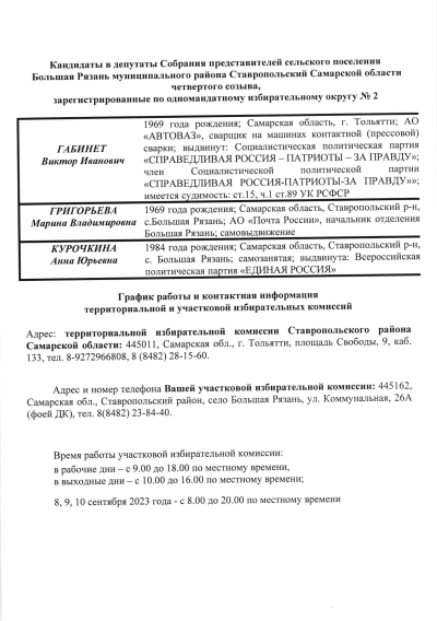 Выборы 2023